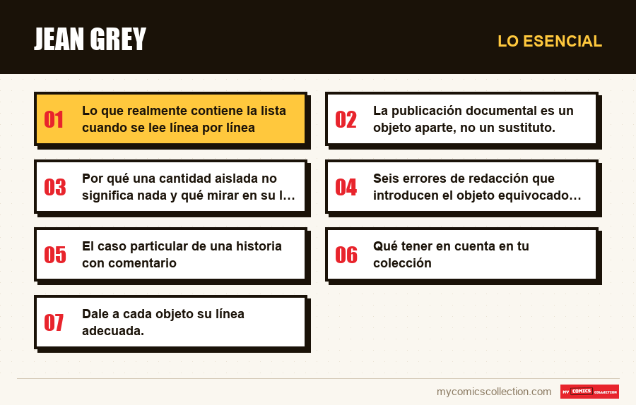 Lo esencial : Jean Grey