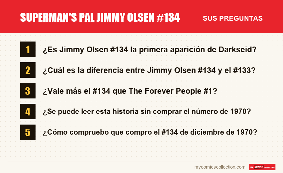 Superman's Pal Jimmy Olsen #134: las preguntas frecuentes que responde este artículo