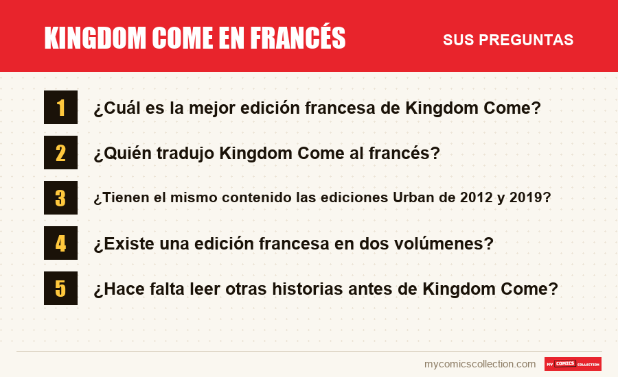 Kingdom Come en francés: las preguntas frecuentes que responde este artículo