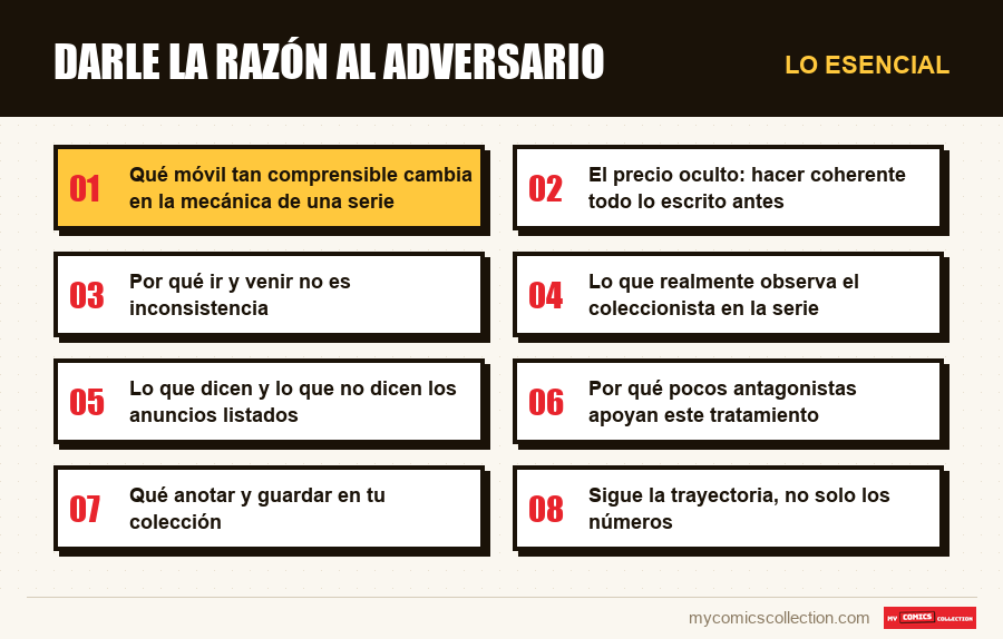 Lo esencial : Darle la razón al adversario