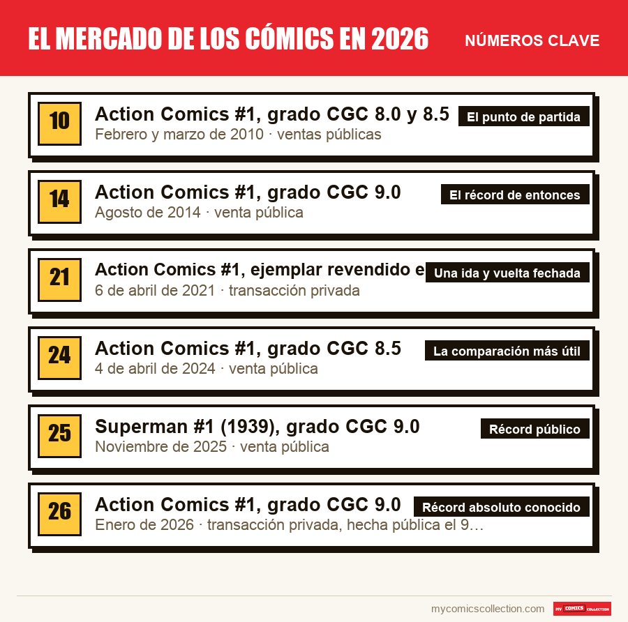 Los números clave de El mercado de los cómics en 2026 por orden de importancia