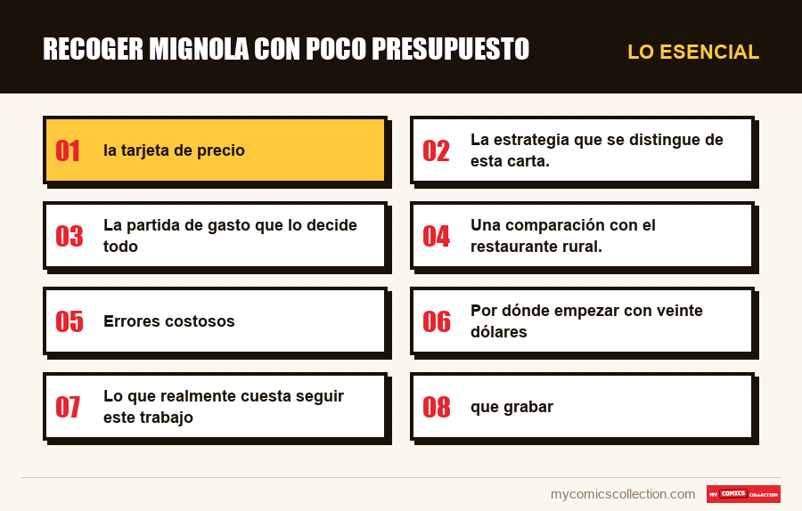 Lo esencial : Recoger Mignola con poco presupuesto