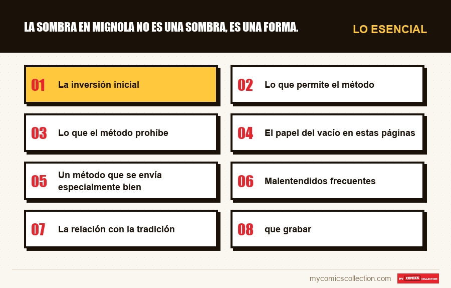 Lo esencial : La sombra en Mignola no es una sombra, es una forma.
