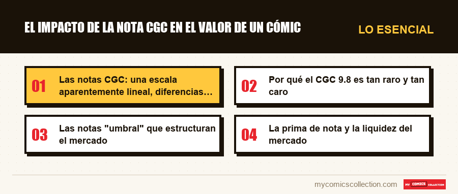 Lo esencial : El impacto de la nota CGC en el valor de un cómic
