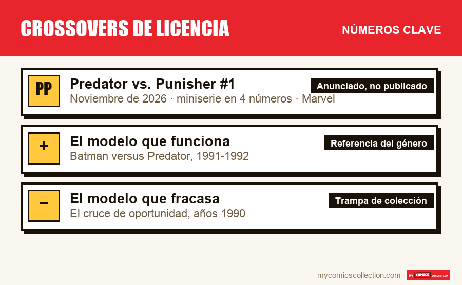 Los números clave de Crossovers de licencia por orden de importancia