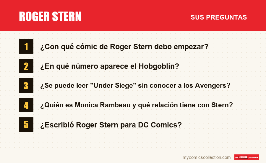 Roger Stern: las preguntas frecuentes que responde este artículo