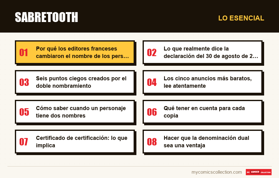 Lo esencial : Sabretooth