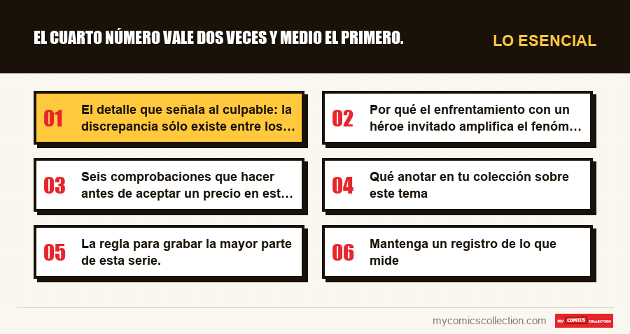 Lo esencial : El cuarto número vale dos veces y medio el primero.