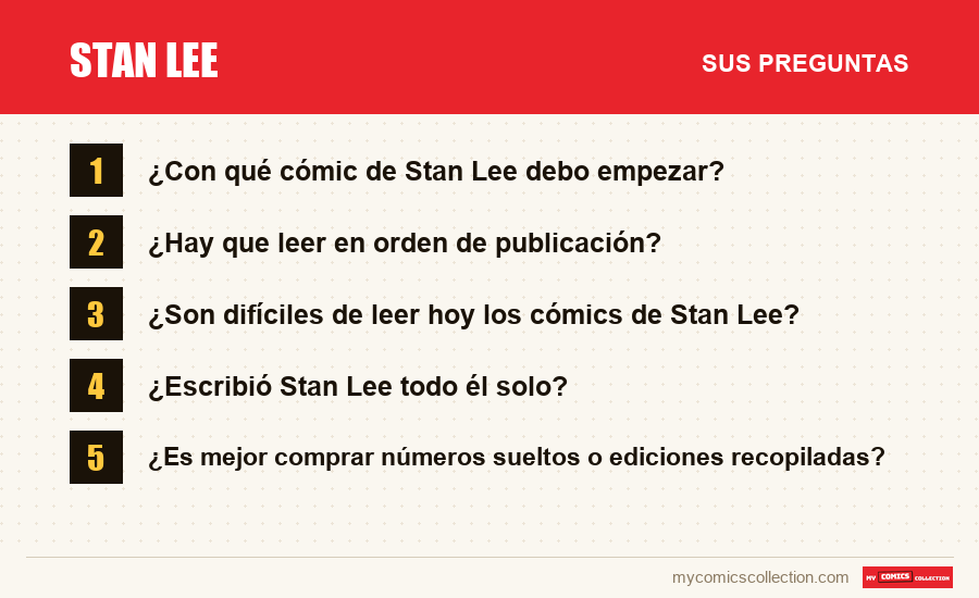 Stan Lee: las preguntas frecuentes que responde este artículo