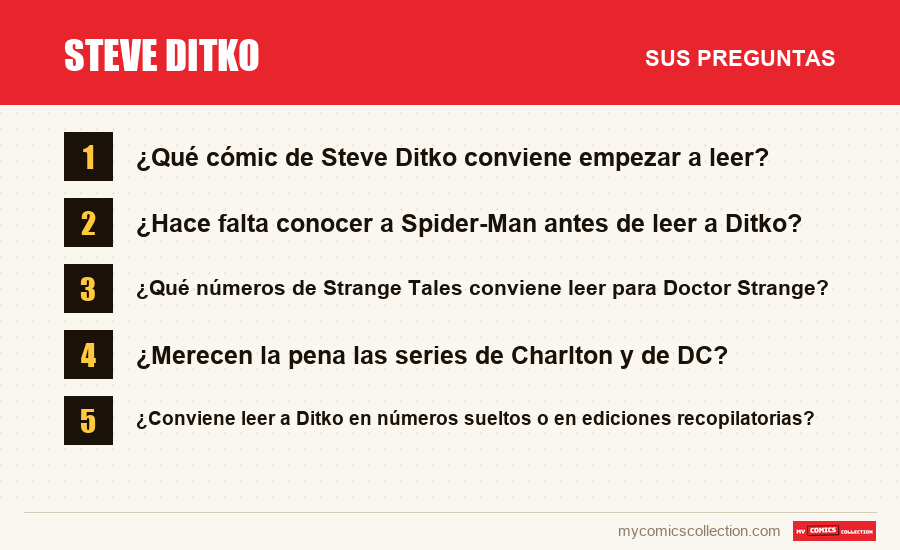 Steve Ditko: las preguntas frecuentes que responde este artículo