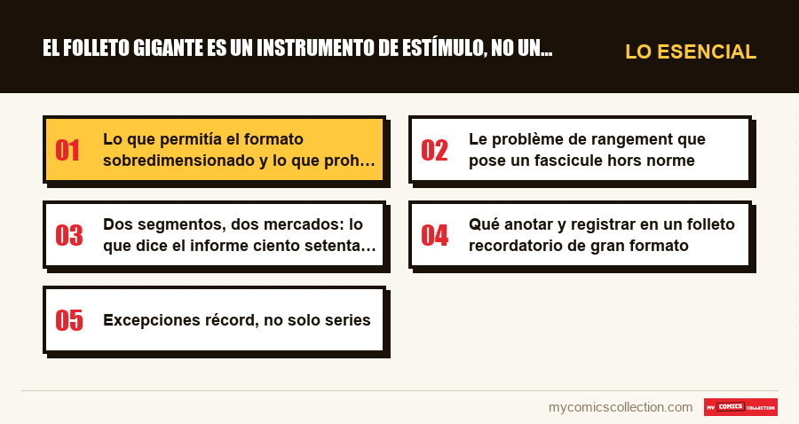 Lo esencial : El folleto gigante es un instrumento de estímulo, no un epis
