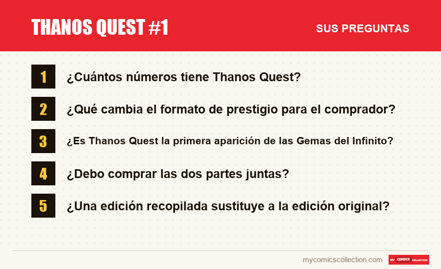 Thanos Quest #1: las preguntas frecuentes que responde este artículo