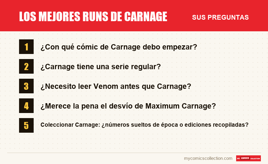 Los mejores runs de Carnage: las preguntas frecuentes que responde este artículo