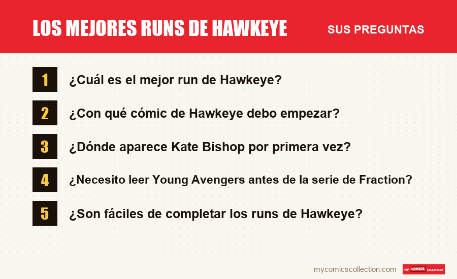 Los mejores runs de Hawkeye: las preguntas frecuentes que responde este artículo