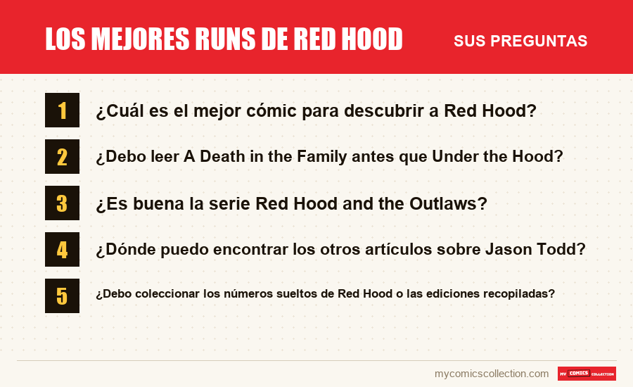 Los mejores runs de Red Hood: las preguntas frecuentes que responde este artículo