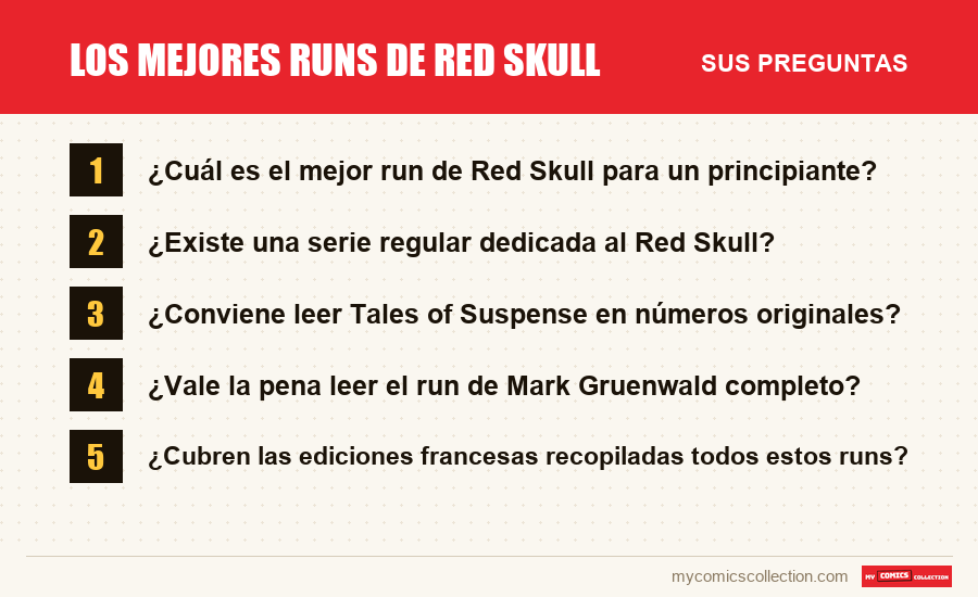 Los mejores runs de Red Skull: las preguntas frecuentes que responde este artículo
