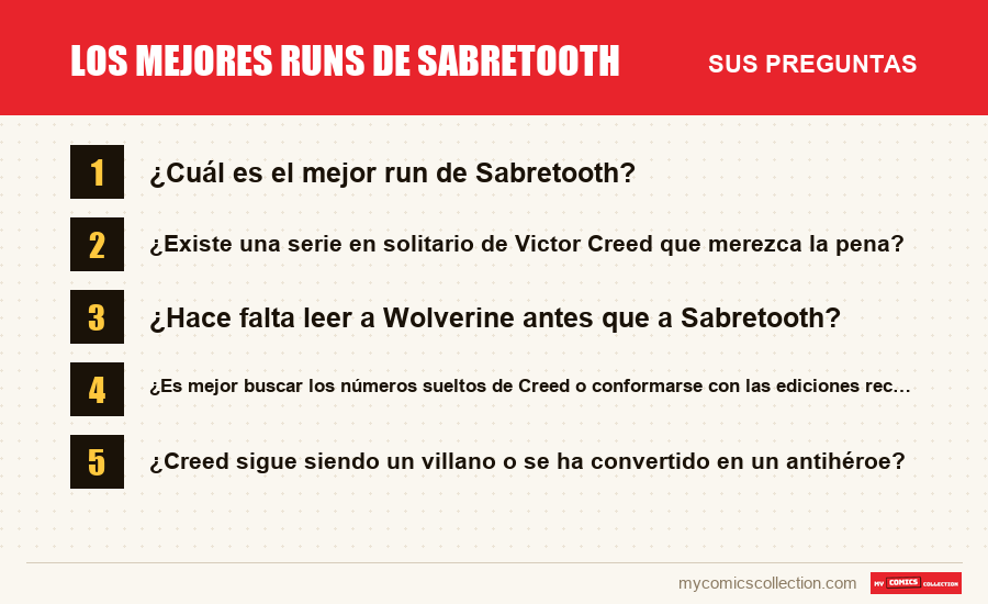Los mejores runs de Sabretooth: las preguntas frecuentes que responde este artículo