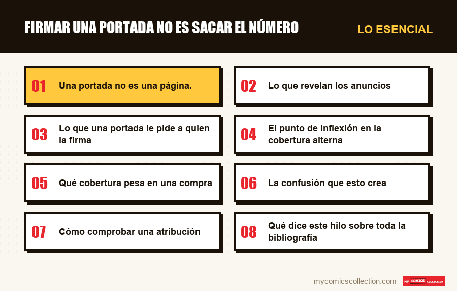 Lo esencial : Firmar una portada no es sacar el número
