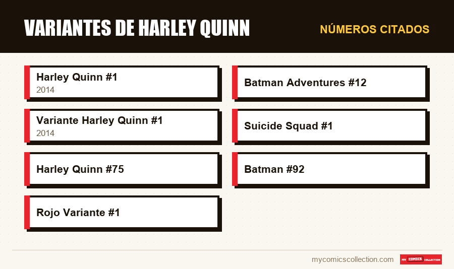 Números citados : Variantes de Harley Quinn