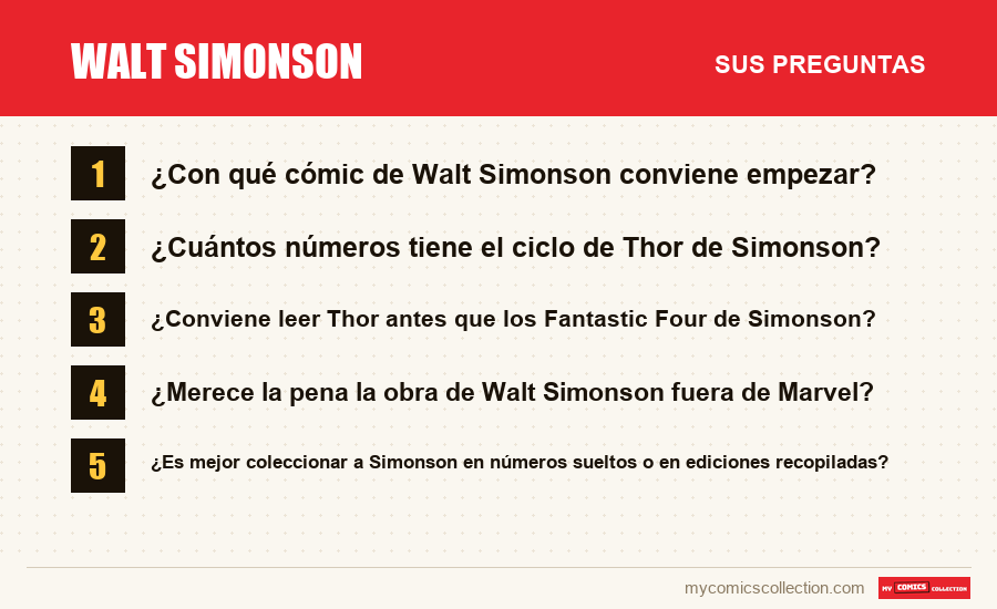 Walt Simonson: las preguntas frecuentes que responde este artículo