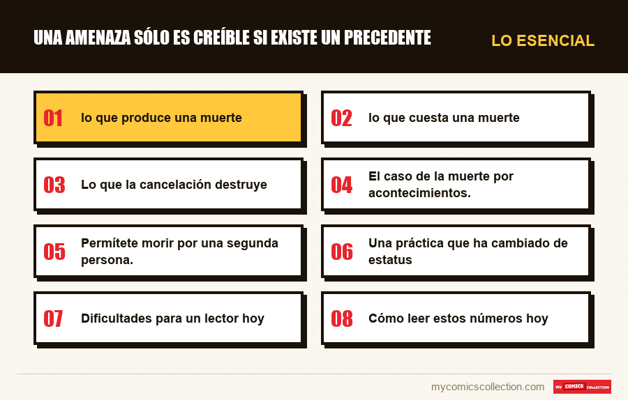 Lo esencial : Una amenaza sólo es creíble si existe un precedente