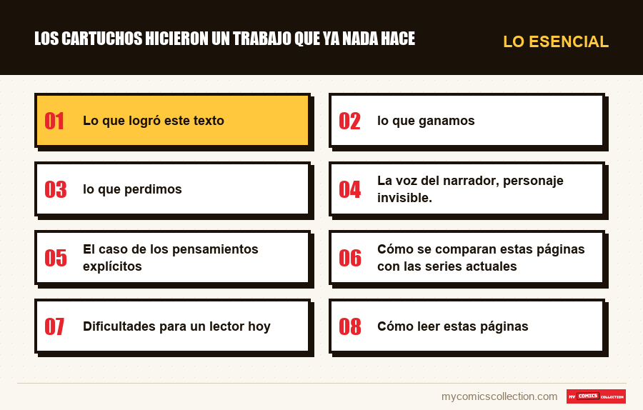 Lo esencial : Los cartuchos hicieron un trabajo que ya nada hace