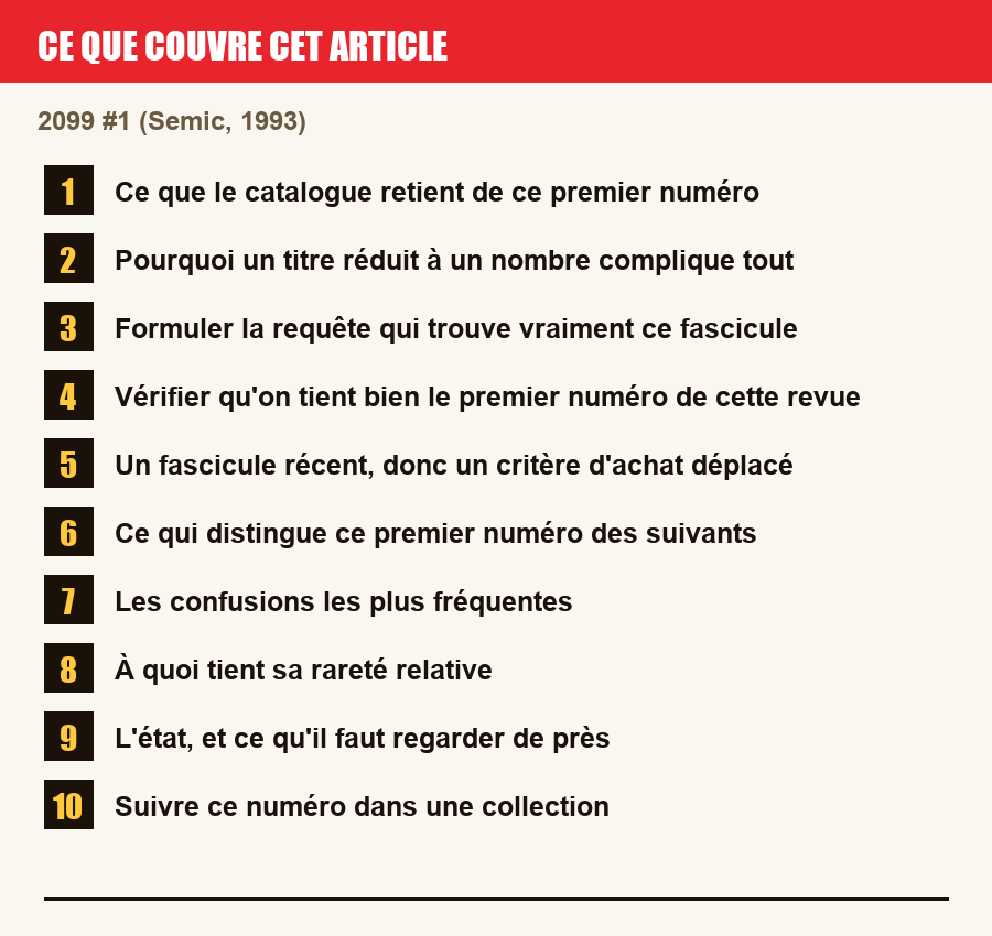 Plan de l'article section par section, de la présentation générale jusqu'aux pièges à l'achat