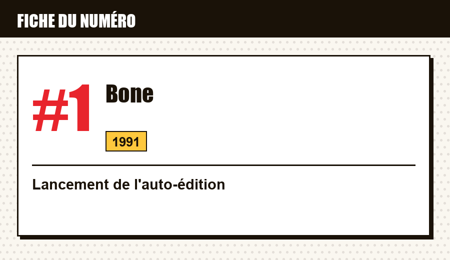 Carte d'identité : Bone #1 (1991) : l'auto-édition qui a réussi