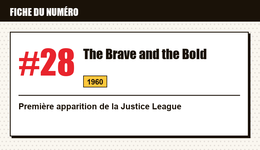 Carte d'identité : The Brave and the Bold #28 (1960) : la première Justice League