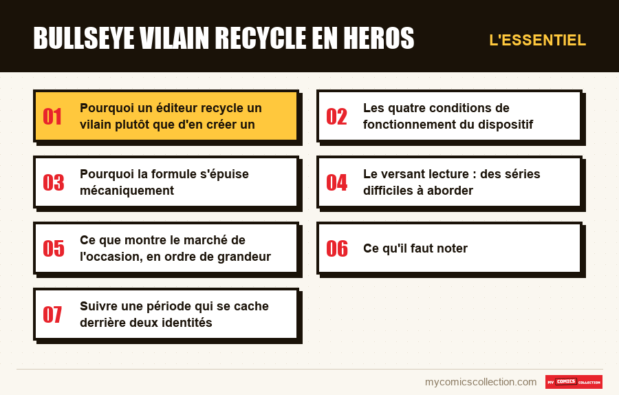 L'essentiel : bullseye vilain recycle en heros