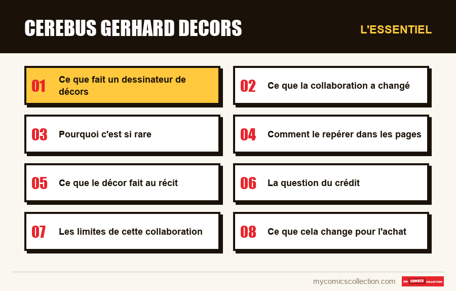 L'essentiel : cerebus gerhard decors