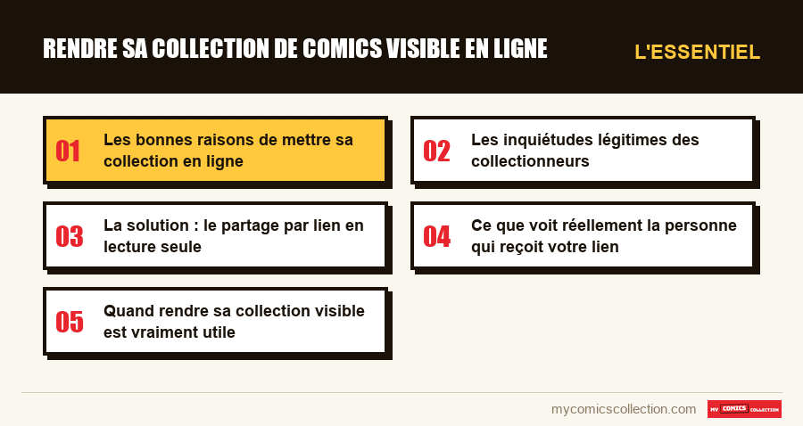 L'essentiel : Rendre sa collection de comics visible en ligne
