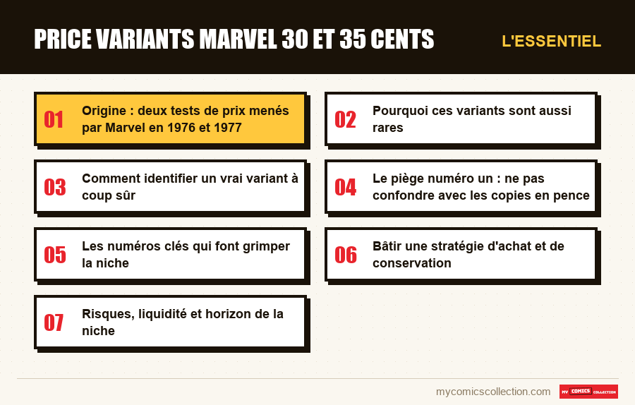 L'essentiel : Price variants Marvel 30 et 35 cents
