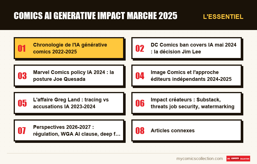L'essentiel : comics ai generative impact marche 2025