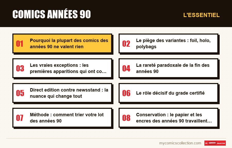 L'essentiel : Comics années 90