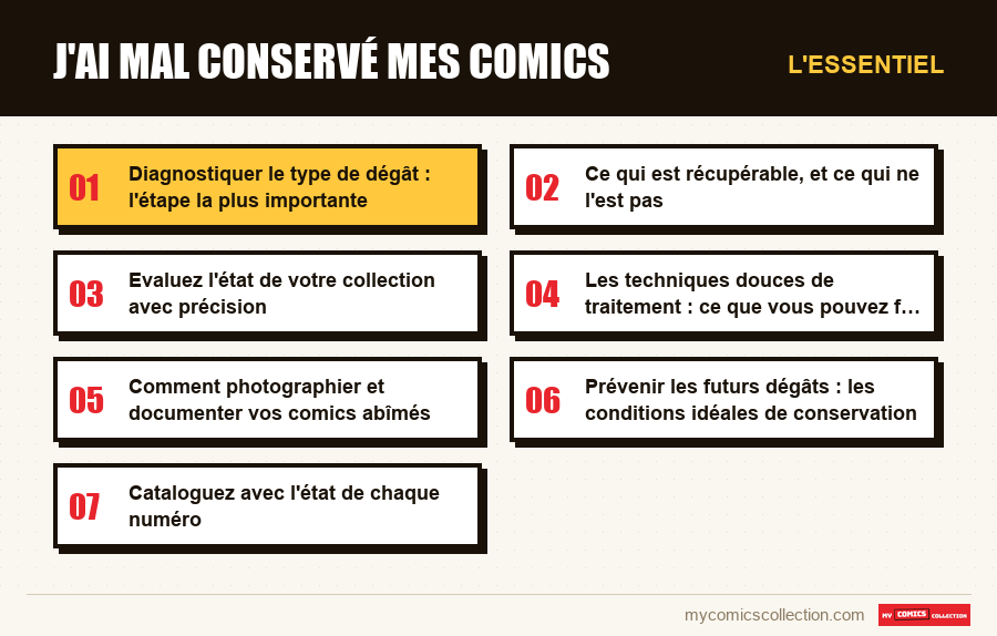 L'essentiel : J'ai mal conservé mes comics