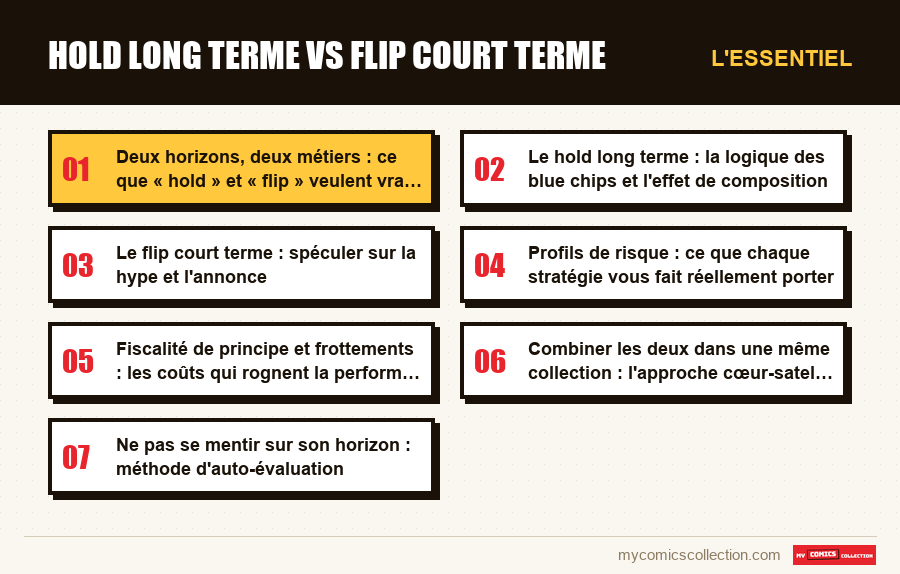 L'essentiel : Hold long terme vs flip court terme