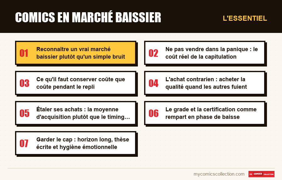 L'essentiel : Comics en marché baissier