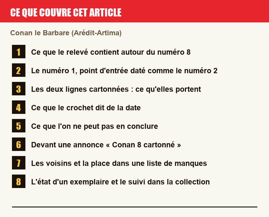 Plan de l'article section par section, de la présentation générale jusqu'aux pièges à l'achat