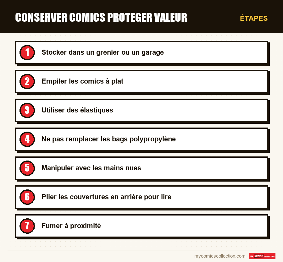 Étapes : conserver comics proteger valeur