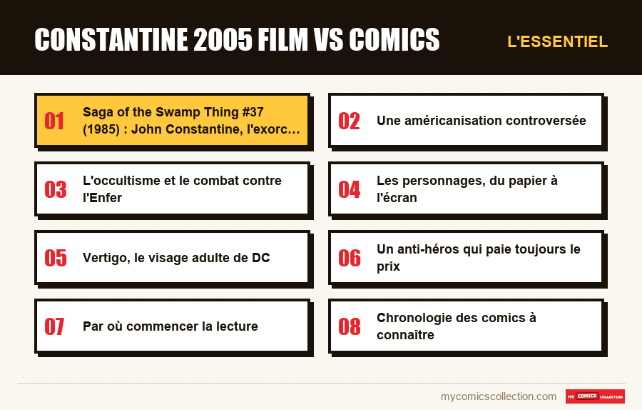 L'essentiel : constantine 2005 film vs comics