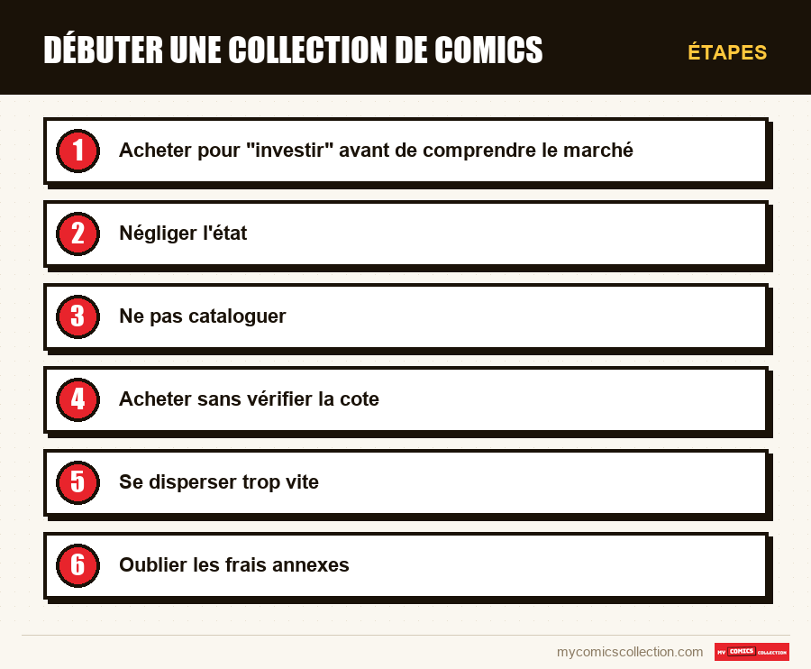 Étapes : Débuter une collection de comics