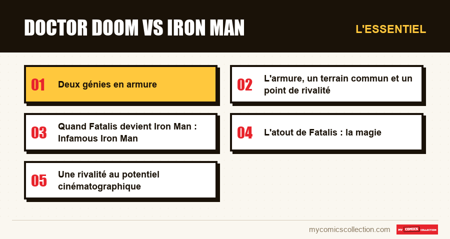L'essentiel : doctor doom vs iron man