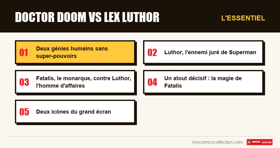 L'essentiel : doctor doom vs lex luthor