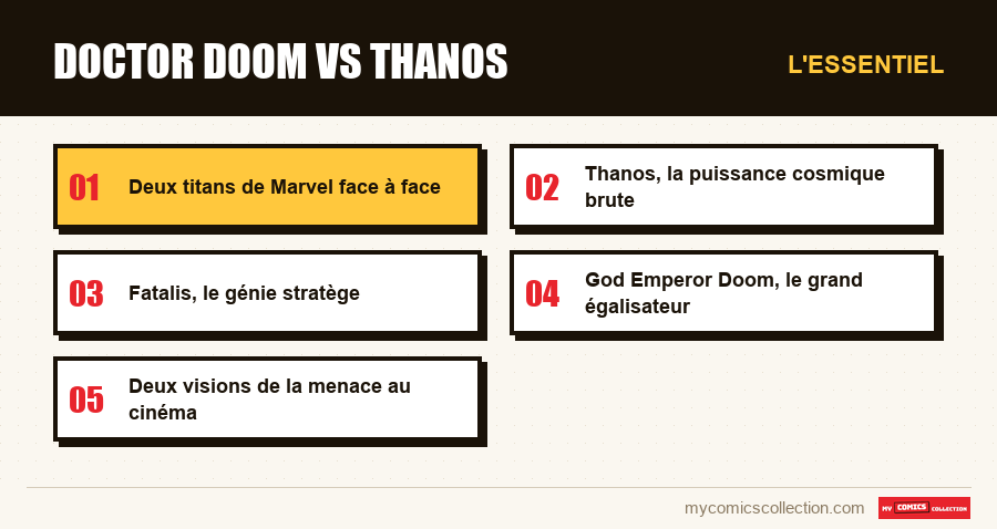 L'essentiel : doctor doom vs thanos