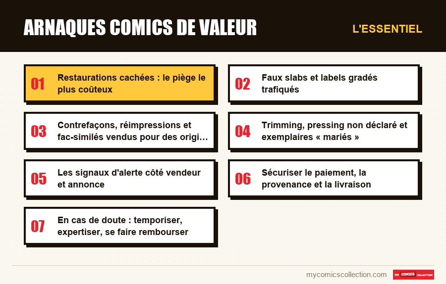 L'essentiel : Arnaques comics de valeur