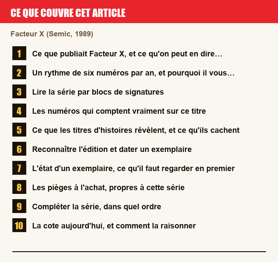 Plan de l'article section par section, de la présentation générale jusqu'aux pièges à l'achat