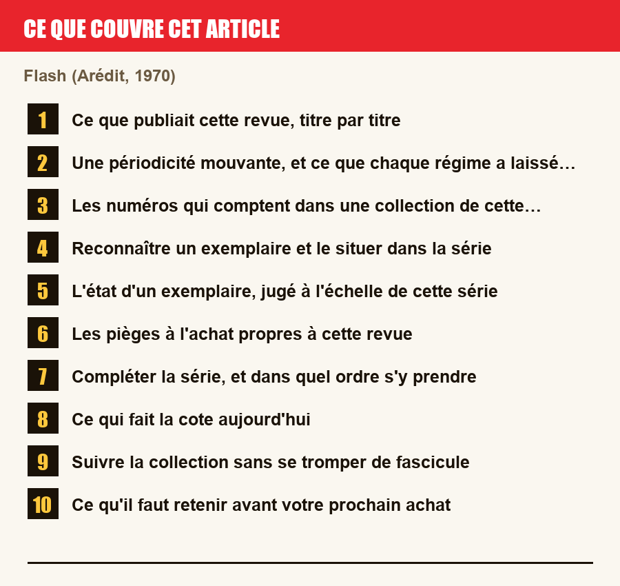 Plan de l'article section par section, de la présentation générale jusqu'aux pièges à l'achat