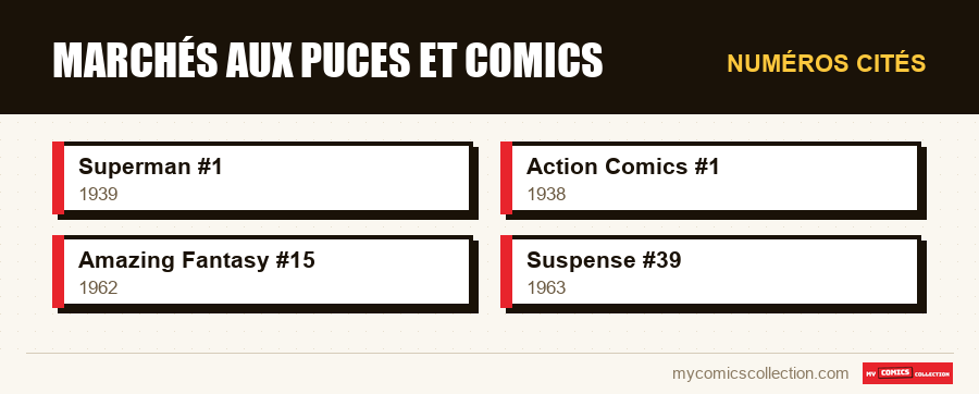 Numéros cités : Marchés aux puces et comics