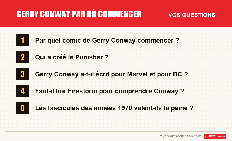 Gerry Conway par où commencer : les questions fréquentes auxquelles répond cet article